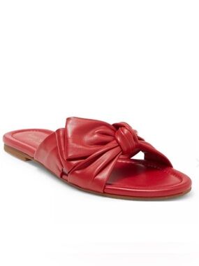 Kate Spade New York Marcella Red Bow Flat Sandals Size 6 NEW